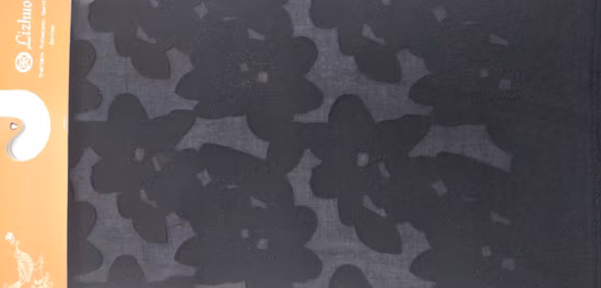 Tissu en dentelle florale découpée au Laser 3D, application chimique, Tulle brodé en dentelle pour accessoires de vêtement