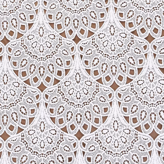 Tissu africain de dentelle de broderie de guipure de polyester en gros Oeko