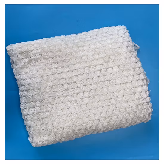 Robe de mariée en dentelle Guipure blanche, vente en gros OEM, tissu de dentelle brodé pour robe de soirée