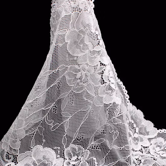 Robe de mariée en dentelle Guipure, Tulle, fleur rouge, Nylon, Spandex, prix bon marché, tissu chinois